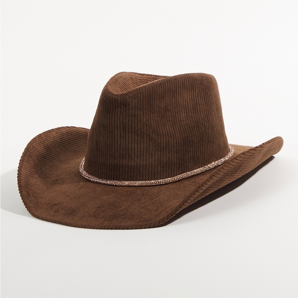Bonnie Altar’d State Corduroy Brown Hat Cowboy